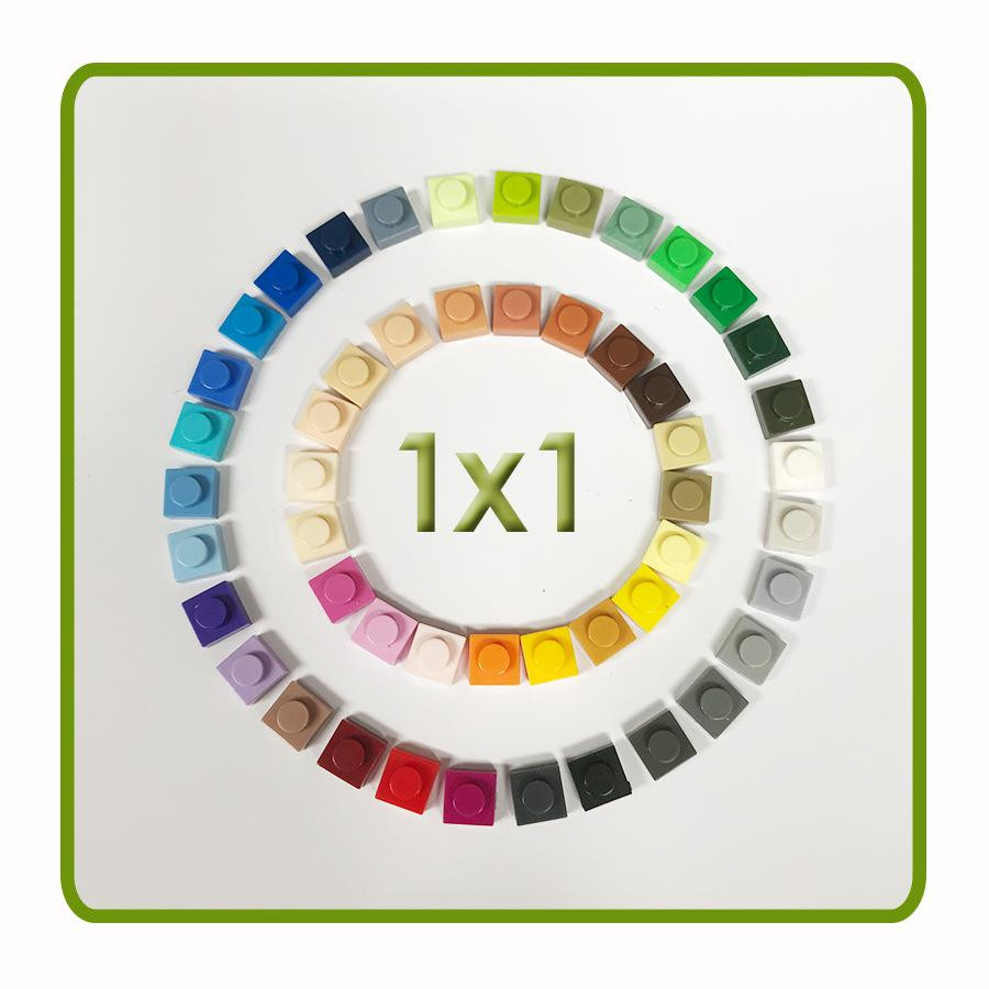 IAJIALE DIY Pixel Art Bausteine 500-teiliges Set Bunt / Mehrfarbig - Bild 2