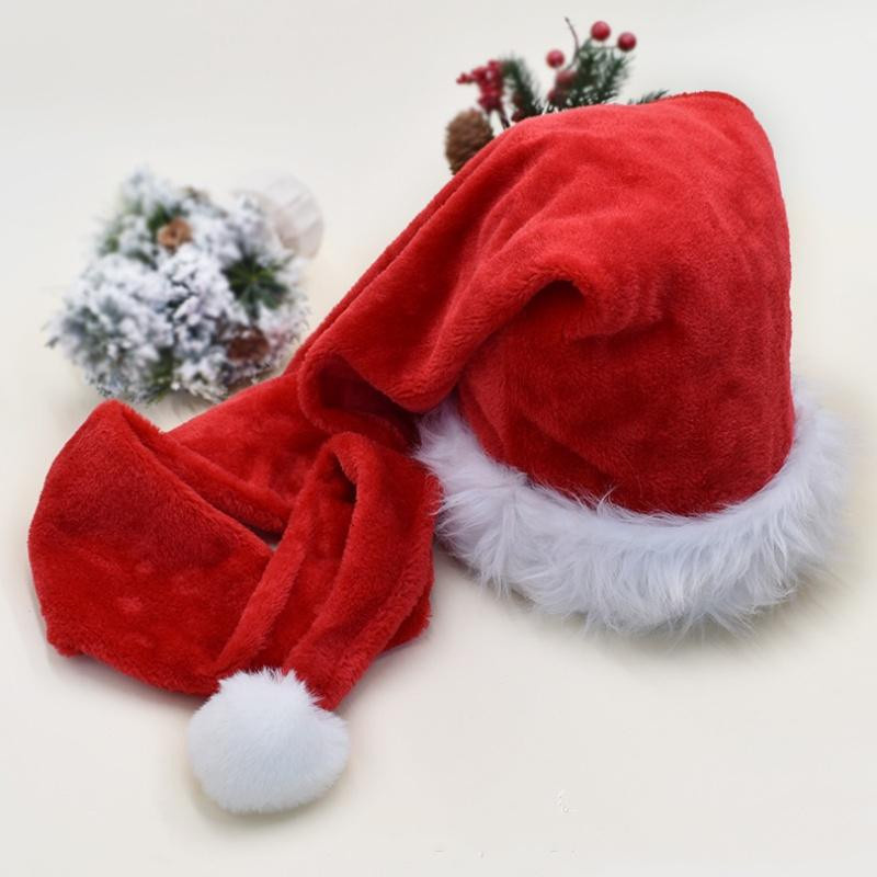 MTMA Weihnachtsmütze Nikolausmütze extra lang für Kinder und Erwachsene in Rot - Bild 9