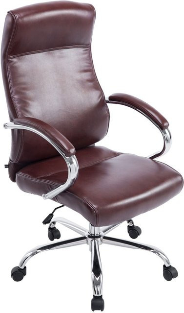 TPFLiving Bürostuhl Lausitz XXL Executive Chair aus Kunstleder in Bordeauxrot - Bild 1