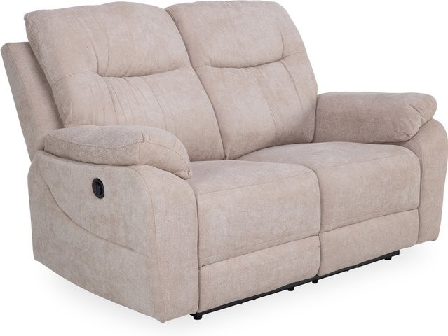 2-Sitzer Sofa HARPER HOSSA in Beige mit elektrischer Rückenlehne und Armlehnen, Modernes Polstersofa aus Stoff und Schaumstoff, B: 158 cm, H: 75 cm, T: 85 cm - Bild 1