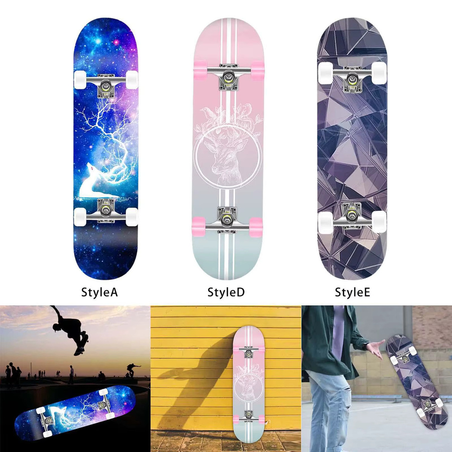perfeclan Skateboard Komplettset, Cruiser mit Konkav-Form - Bild 4