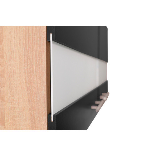 Respekta Küchenmöbel-Set Merle in Schwarz mit Glastüren und Soft-Close-Funktion, B/H/T: 100 x 200 x 60 cm - Bild 4