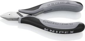 Knipex ESD Seitenschneider mit Facette und Mehrkomponenten-Hüllen in Grau, Länge: 115 mm - Bild 1
