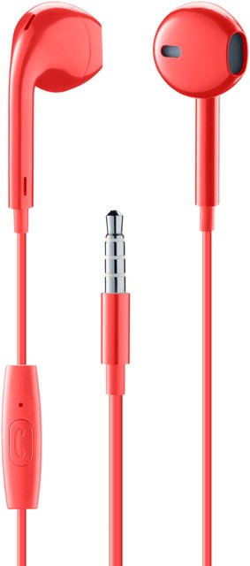 CellularLine Music & Sound Earphones Capsule In-Ear Kopfhörer Rot mit 3,5 mm Klinkenanschluss - Bild 1