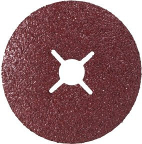 3M Fiberscheibe 782C CER mit Körnung 80 für Metall, Durchmesser: 178 mm, Farbe: Braun - Bild 1
