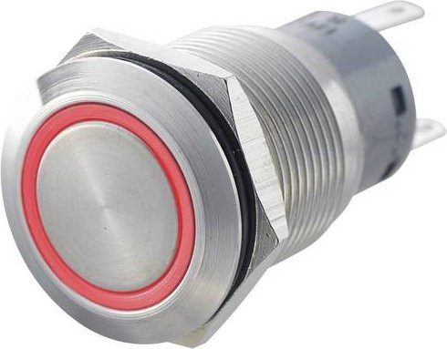 TRU Components LAS1-AGQ-11E Vandalismusgeschützter Drucktaster in Rot mit IP67 Schutzart - Bild 1