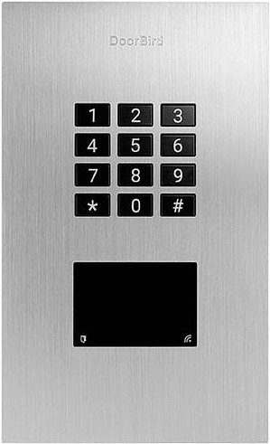 DoorBird Code-Tastatur mit RFID und beleuchteter Tastatur, Farbe: Silber, IP65 - Bild 1