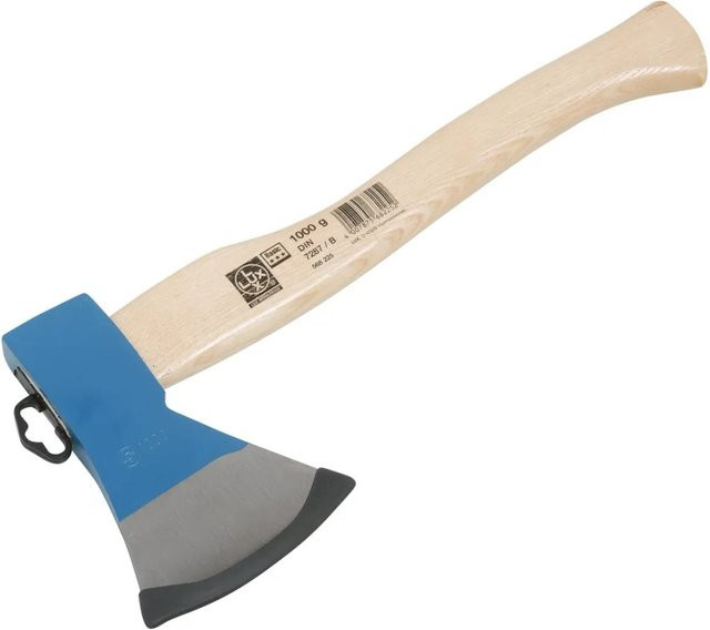 LUX-TOOLS Beil in Blau mit 40 cm Länge und 1 kg Gewicht - Bild 1
