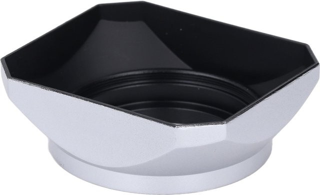 Koogeelife Retro Quadratische Gegenlichtblende Silber/Weiß für 40,5mm Digitalkamera und Spiegellose Kamera Objektive - Bild 1