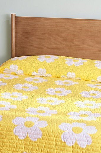 Jotex Tagesdecke WERNER mit floralem Muster in Gelb, B/T/H: 260 x 1 x 1 cm - Bild 1