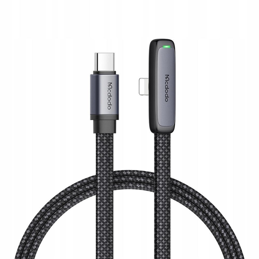 McDodo USB-C auf Lightning Daten- und Ladekabel 36W Flachdesign Schwarz 1m - Bild 7