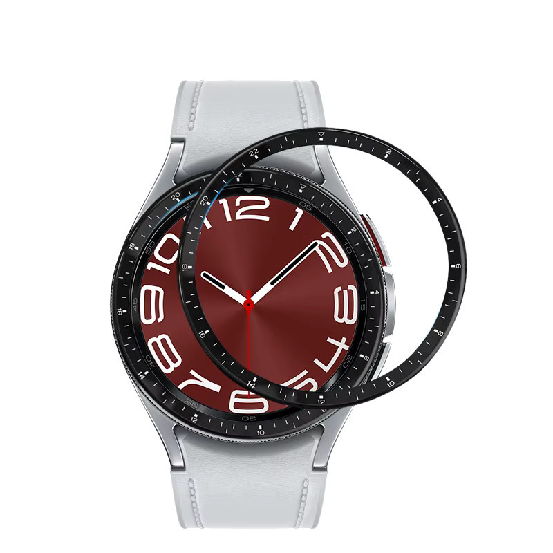 I LOVE LUO Lünette Ring für Samsung Galaxy Uhr 6, Schwarz, Kunststoff - Bild 3