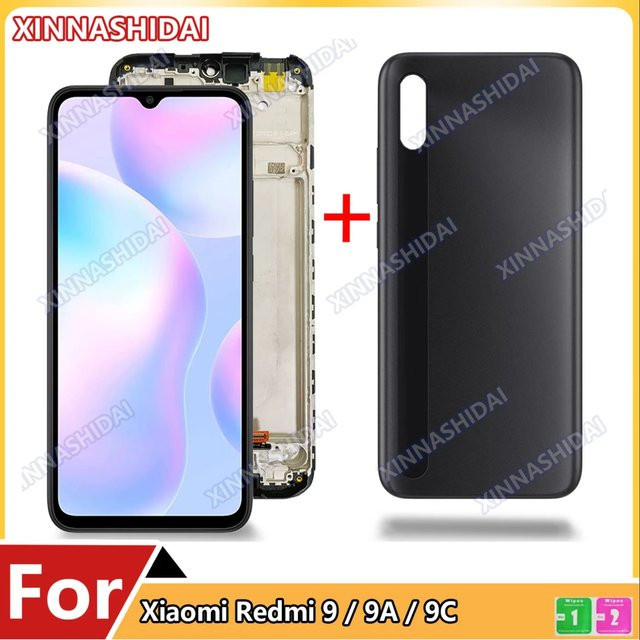 Xiaomi Redmi 9 9A 9C LCD Display Touchscreen Digitalisierer Baugruppe in Schwarz mit 6,53 Zoll - Bild 1