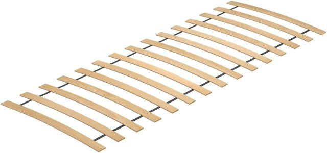 Erst-Holz Rollrost aus Federholzleisten aus Buche und Birke, B/T/H: 100 x 200 cm - Bild 1