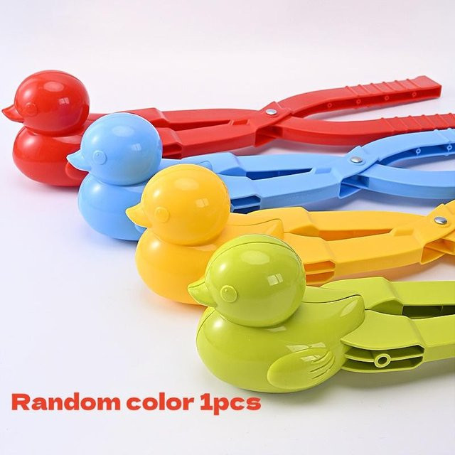 Fashnics Schneeballmacher-Klammer Herz Schneeflocke Entenform Spielzeug - Bild 1