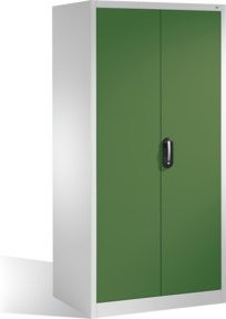 C+P Werkzeugschrank XXL mit Drehtüren und 4 Regalböden, Front Resedagrün, Korpus Lichtgrau, H: 195,0 cm, B: 93,0 cm, T: 80,0 cm - Bild 1