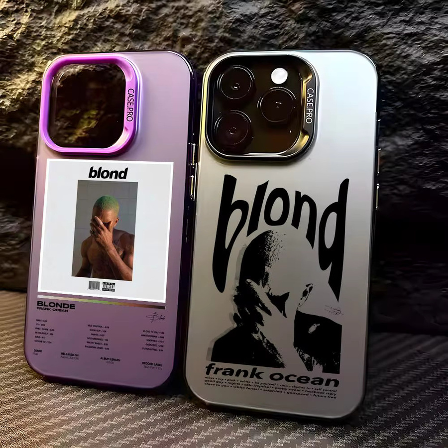Singer Frank Blonde Oceans Hot Handyhülle für iPhone 11 bis iPhone 17 Pro Max, Matte Laser Aurora Optik, Stoßfest, Multicolour - Bild 3