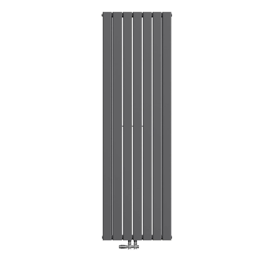 Emke Badheizkörper Vertikal Doppellagig Paneelheizkörper in Anthrazit, Höhe: 180 cm, Breite: 53 cm, 1949W - Bild 2