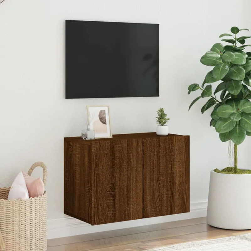 Vidaxl Wand-TV-Schrank Modern in Braun, B/T/H: 60 x 30 x 41 cm - Bild 2