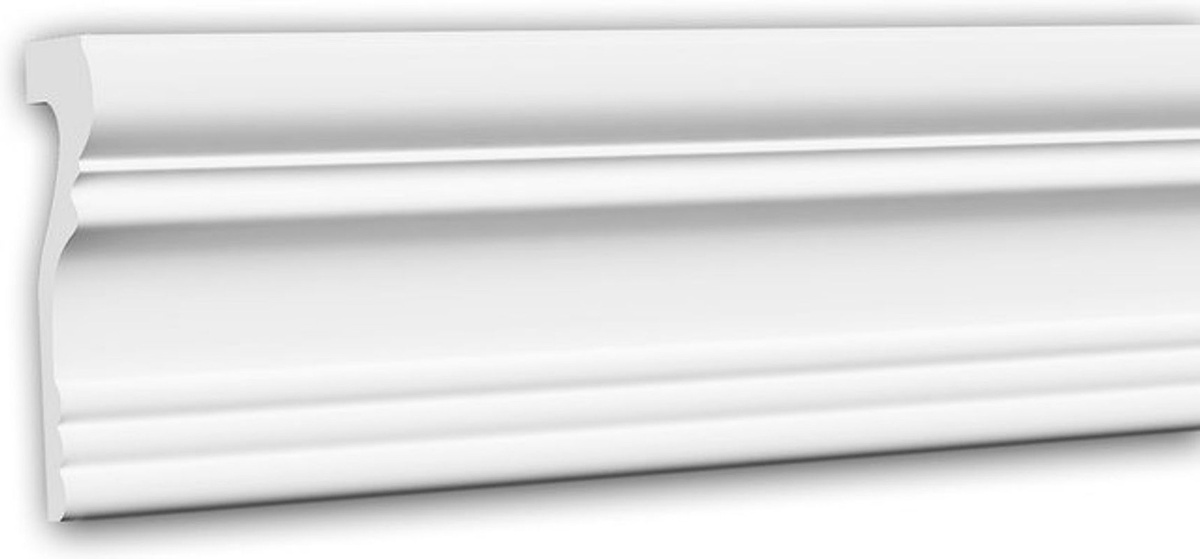 Profhome Decor Wand- und Friesleiste 151355f Stuckleiste als flexible Zierleiste im Neoklassizismus-Stil, Weiß, Länge: 2 m - Bild 1