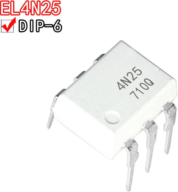 10 Stück Si Tai&SH EL4N25 Optokoppler Transistor Ausgang DIP6 Inline in Weiß - Bild 1
