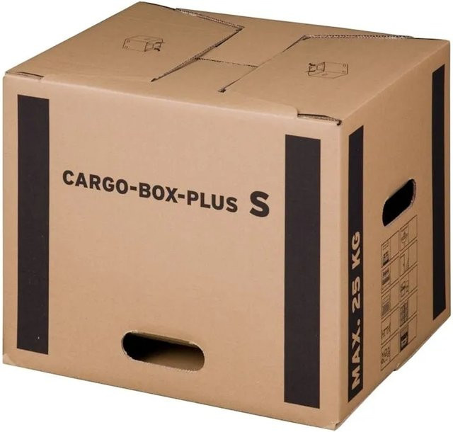 PROREGAL Cargobox S Umzugskarton aus doppelwelliger Wellpappe in Braun, 10 Stück, B/T/H: 40 x 32 x 32 cm - Bild 1