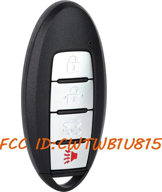 KEYECU Smart Remote Key Fob CWTWB1U815 für Nissan Sentra Versa 2013-2016, ID46 Chip, 315 MHz, Schwarz - Bild 1