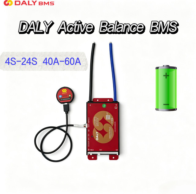 Daly Smart BMS mit Bluetooth für LiFePO4, Li-Ion, LTO und NMC Batterien mit aktivem Ausgleich - Bild 1