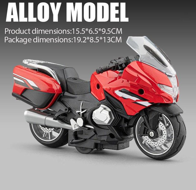 Linyi toy car R1250Rt Polizei Motorrad Modell, 1:14, mit Licht und Sound, ab 14 Jahren - Bild 1