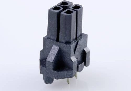 Molex Einbau-Stiftleiste Standard 4-polig in Schwarz mit Goldkontakten 447690402 - Bild 1