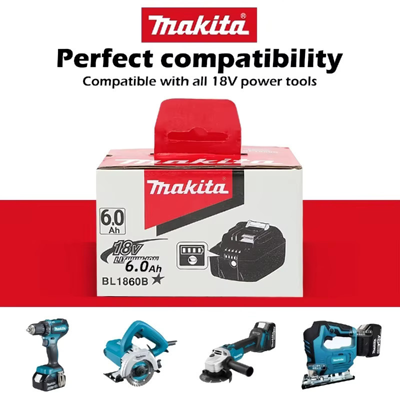 Makita 18V Akku-Set mit 6,0Ah Akku und Ladegerät für Elektrowerkzeuge - Bild 6