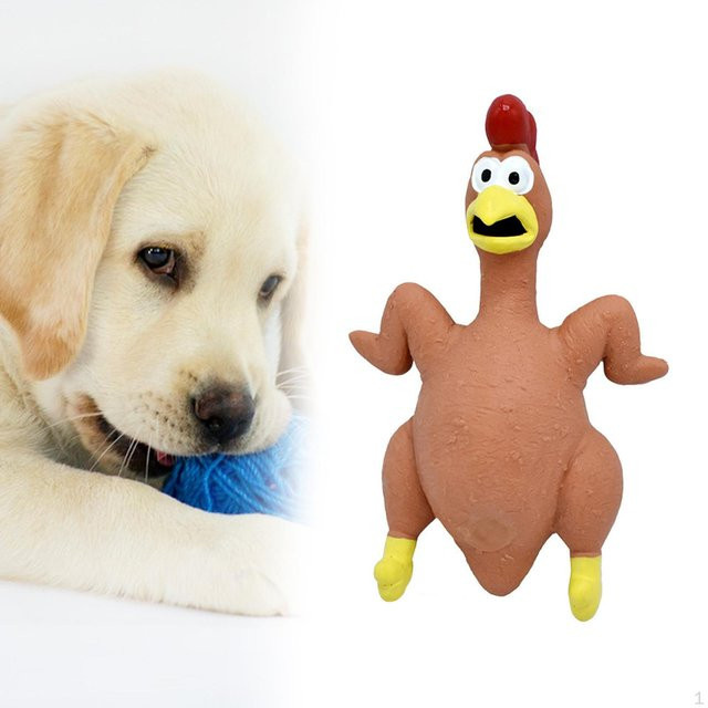 Pet Doggy Kauspielzeug Huhn interaktiv braun - Bild 1