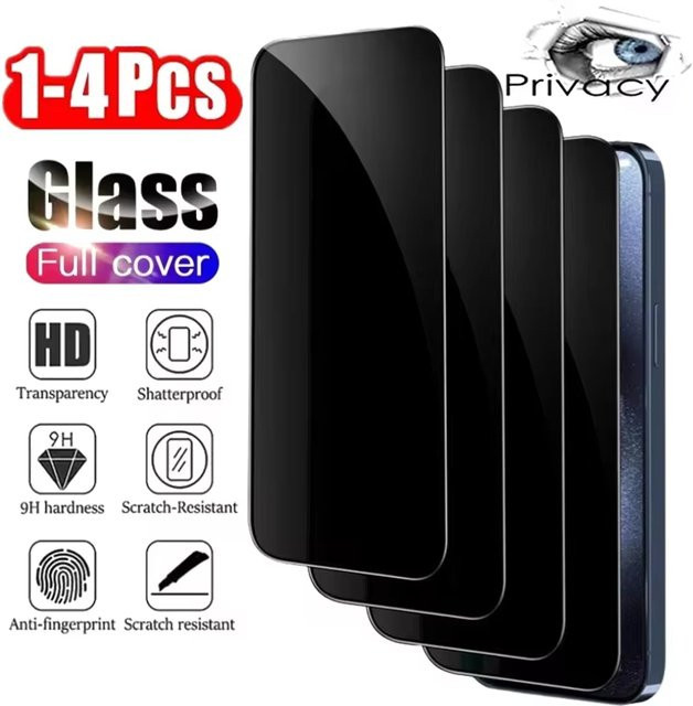 Anti-Spy Displayschutzfolie für Xiaomi 17 Ultra, 15T Pro, 14T, 13T und 12T 5G mit Fingerabdruck-Entsperrfunktion - Bild 1