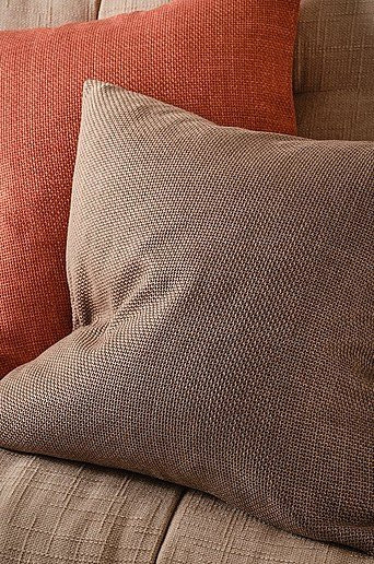 WEAVER Kissenbezug quadratisch in Beige und Braun, B/B/B: 50 x 50 x 50 cm - Bild 1