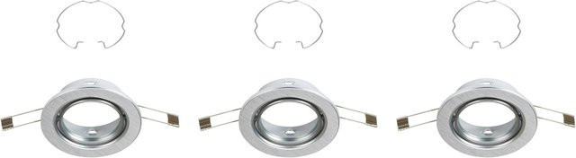 Briloner Einbaustrahler 3er-Set GU10 aus Aluminium in Silber, schwenkbar, rund, Durchmesser: 8,6 cm - Bild 1
