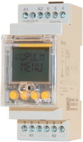 ENTES MCB-100 Multifunktionales Elektronisches Zeitrelais in Grau mit Zeitbereich 0,1s - 9999 min - Bild 1
