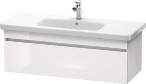 Duravit Waschtischunterschrank DuraStyle in Weiß hochglänzend, wandhängend, B: 113 cm, T: 44,8 cm, H: 39,8 cm - Bild 1