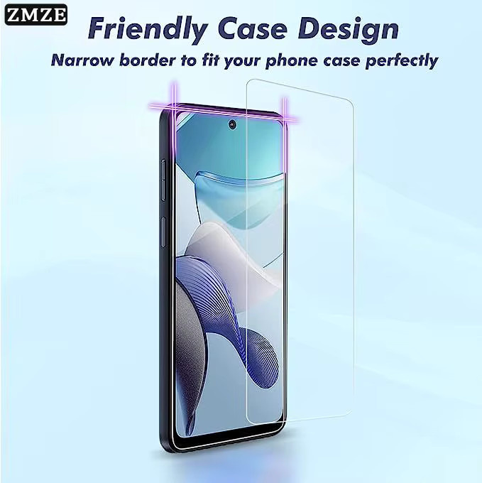 3 Stück Displayschutzfolie aus gehärtetem Glas für Motorola Moto G72 G20 G30 G42 G22 G52 G13 G73 G62 G15 G32 G84 G24 G75 G86 G56 in Transparent - Bild 2