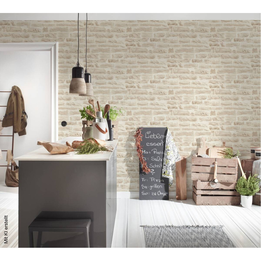 A.S. Création Vliestapete Best of Wood'n Stone 2nd Edition in Stein-Optik, Farbe Beige, B: 53 cm, L: 1005 cm - Bild 3