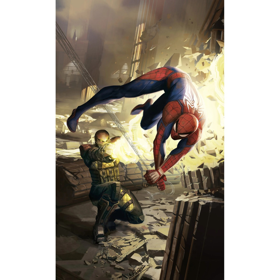 Komar Vlies Fototapete Marvel Spider-Man Dodge Mehrfarbig - Bild 2