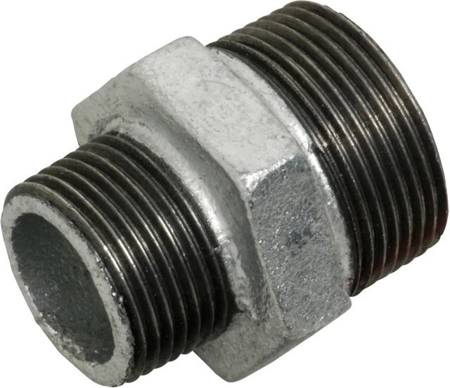 LUX-TOOLS Reduzierstück aus verzinktem Zink in Silber mit IG/AG 30,3 mm x 41,9 mm - Bild 1