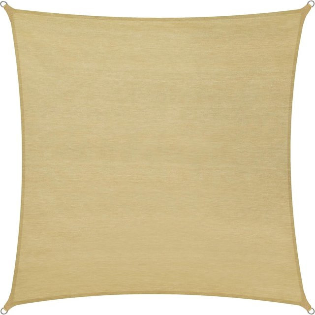 Tectake Sonnensegel rechteckig mit UV-Schutz 50+, beige, B/T: 500 x 500 cm, Höhe: 1 cm - Bild 1