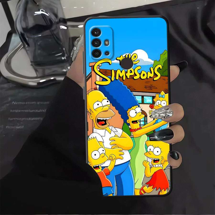 The Simpsons Homer und Bart Handyhülle Schwarz für Motorola Mot G60s G51 G73 G22 Edge40 G50 G32 Edge 20 Pro 30 Lite G52 G71 G53 - Bild 5