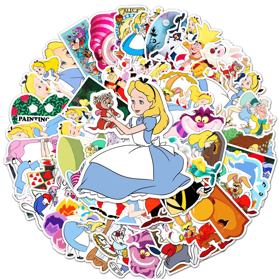Disney Alice im Wunderland Aufkleber, 10-teiliges Set - Bild 2