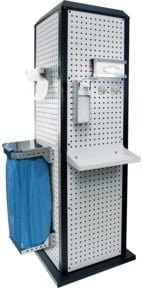 Kappes RasterPlan ToolTower groß Mod 3 stationär in Grau und Anthrazit B: 70,0 cm, T: 70,0 cm, H: 201,5 cm - Bild 1
