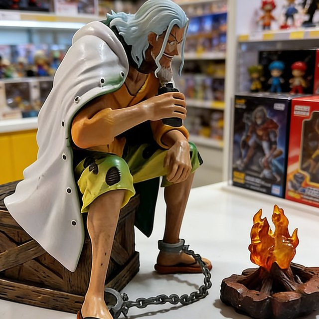 Bandai One Piece Silvers Rayleigh Actionfigur, 15cm, Einzelfigur - Bild 1