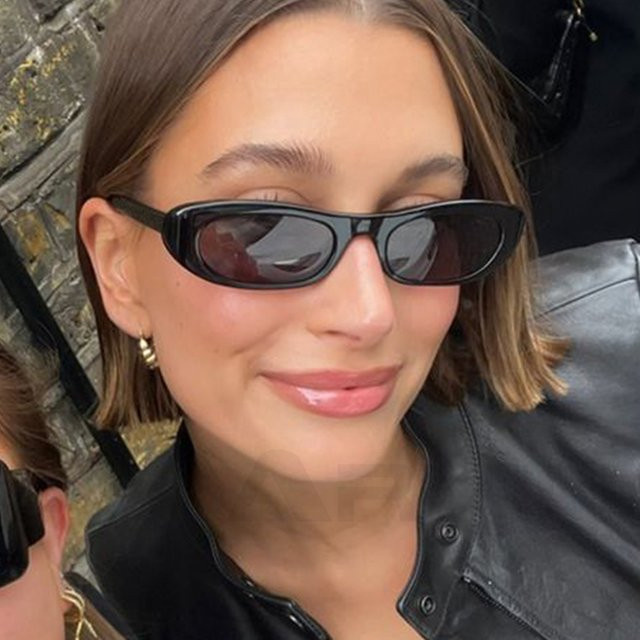 Arvin Sonnenbrille Oval, Vollrand, Schwarz, Damen, Kunststoff - Bild 1