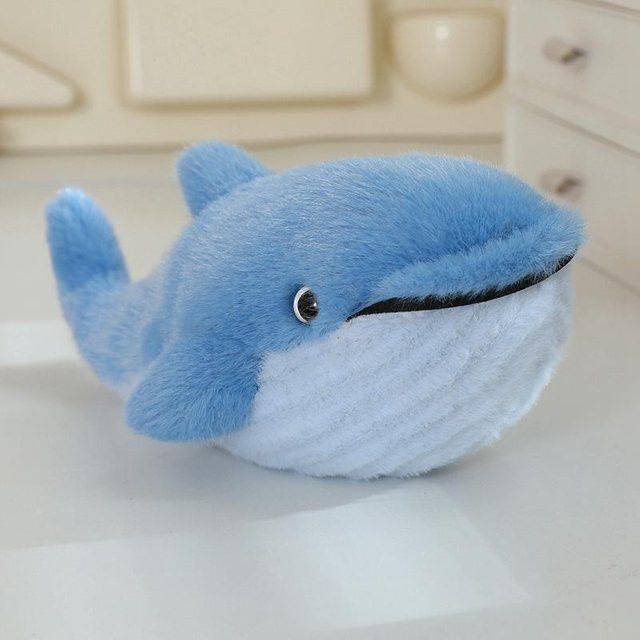 Yiran toy Meeresbewohner Serie, Plüschtiere, Hai Delfin Walross Wal, 25cm - Bild 1
