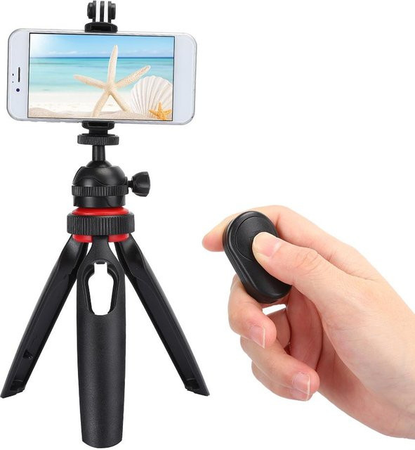 Honor Electronics Bluetooth-Fernbedienung und Handy-Halterung für Live-Übertragungen, tragbare Desktop-Aufbewahrung, schwarz - Bild 1