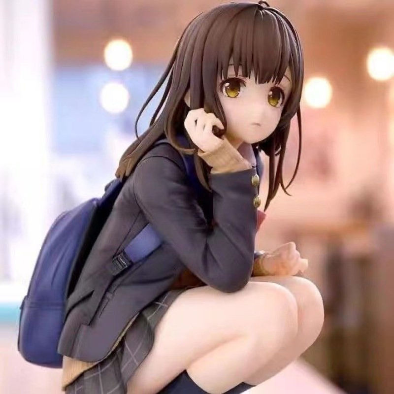 Bandai Anime Figur Ogiwara Sayu Sitzende Schulmädchen Uniform Modell aus Kunststoff, mehrfarbig - Bild 1